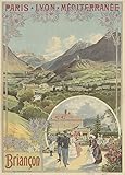  PLM Briançon Affiche Poster Reproduction - Format 50X70 cm Papier 300 GR - Vente du fichier numérique HD Possible Nous Consulter (Boutique : affichevintage.FR)
