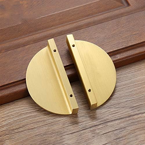 Half Circle Moon Drawer Pull Handles Dresser Pulls Cabinet Handle With Screw, Semicircle Drawer Knob Pull Handles Brass Gold Pull Handle For Kitchen, Room, 1 Pcs/4 Pcs