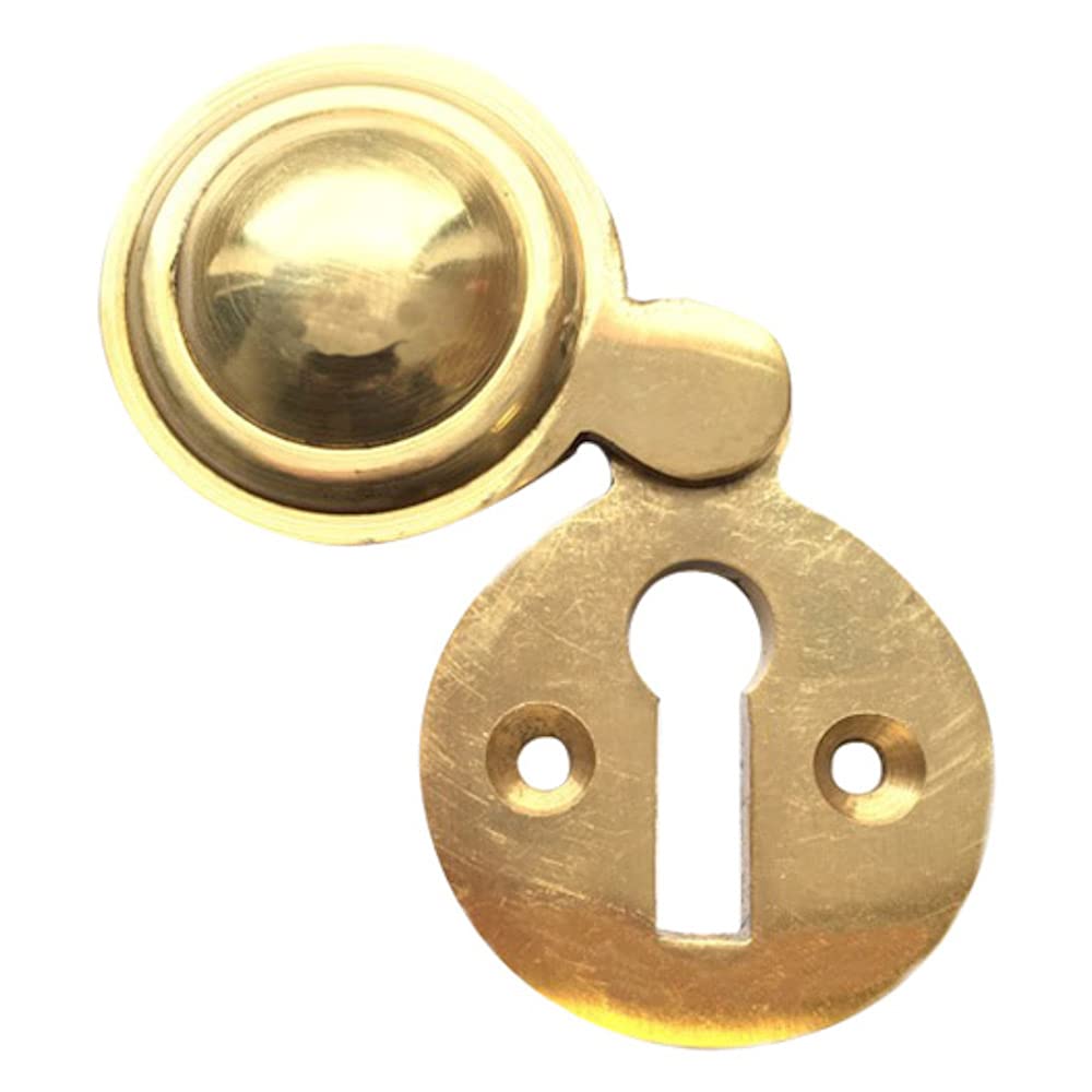 Merriway Bh04343 Diameter Polished Brass Victorian Covered Escutcheon, 35 Mm, 1.3/8 Inch 5013249386854