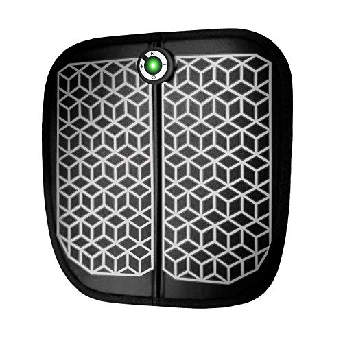 Haofy EMS - Massaggiatore elettrico per piedi, ricaricabile tramite USB, massaggiatore portatile, stimolatore muscolare con 1-15 livelli di intensità