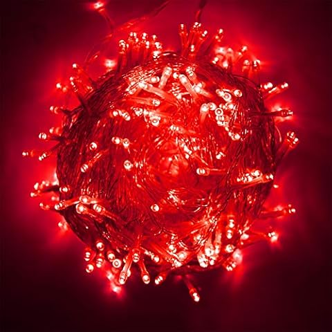 Vicila 200 LED String Light Christmas Light with Remote Control, 8 Modes USB Twinkling Lights Waterproof Fairy Light for Patio, Home, Garden, Indoor Outdoor Decor-72.2ft(Red) Cover