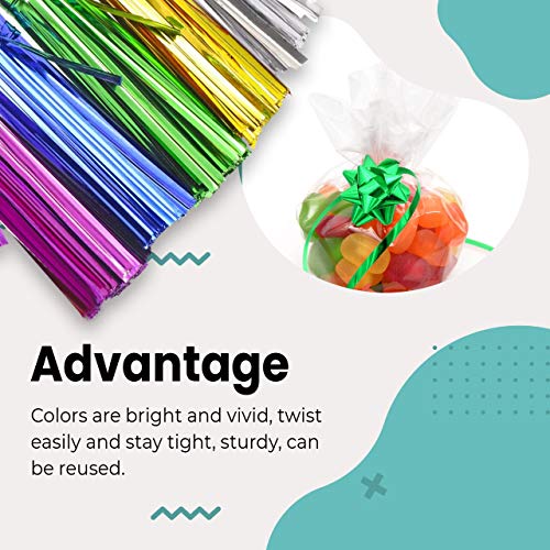 1200pcs 4” Metallic Twist Ties - Image 6