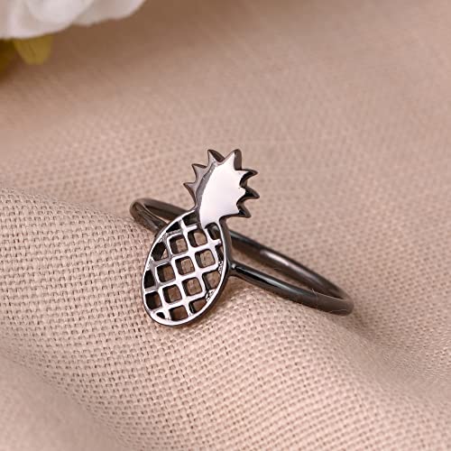 Handmade 925 Sterling Silver Pineapple Ring Jewelry Gift for Women3