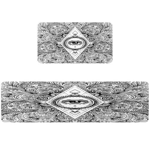 Tapis de cuisine antidérapant pour éviter les glissades lot de 2 protecteurs - 2