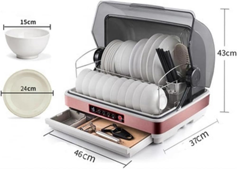 Armoire de désinfection UV compacte pour vaisselle, couverts et baguettes avec séchage intégré