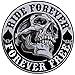 Hot Leathers Spade Skull Patch (Multicolor, 3.5" Width x 3.5" Height)