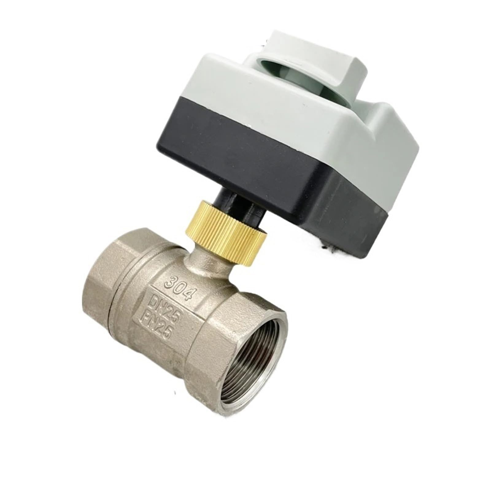 Vanne à boisseau sphérique motorisée 1" inox 220V avec débrayage manuel de secours pour plomberie