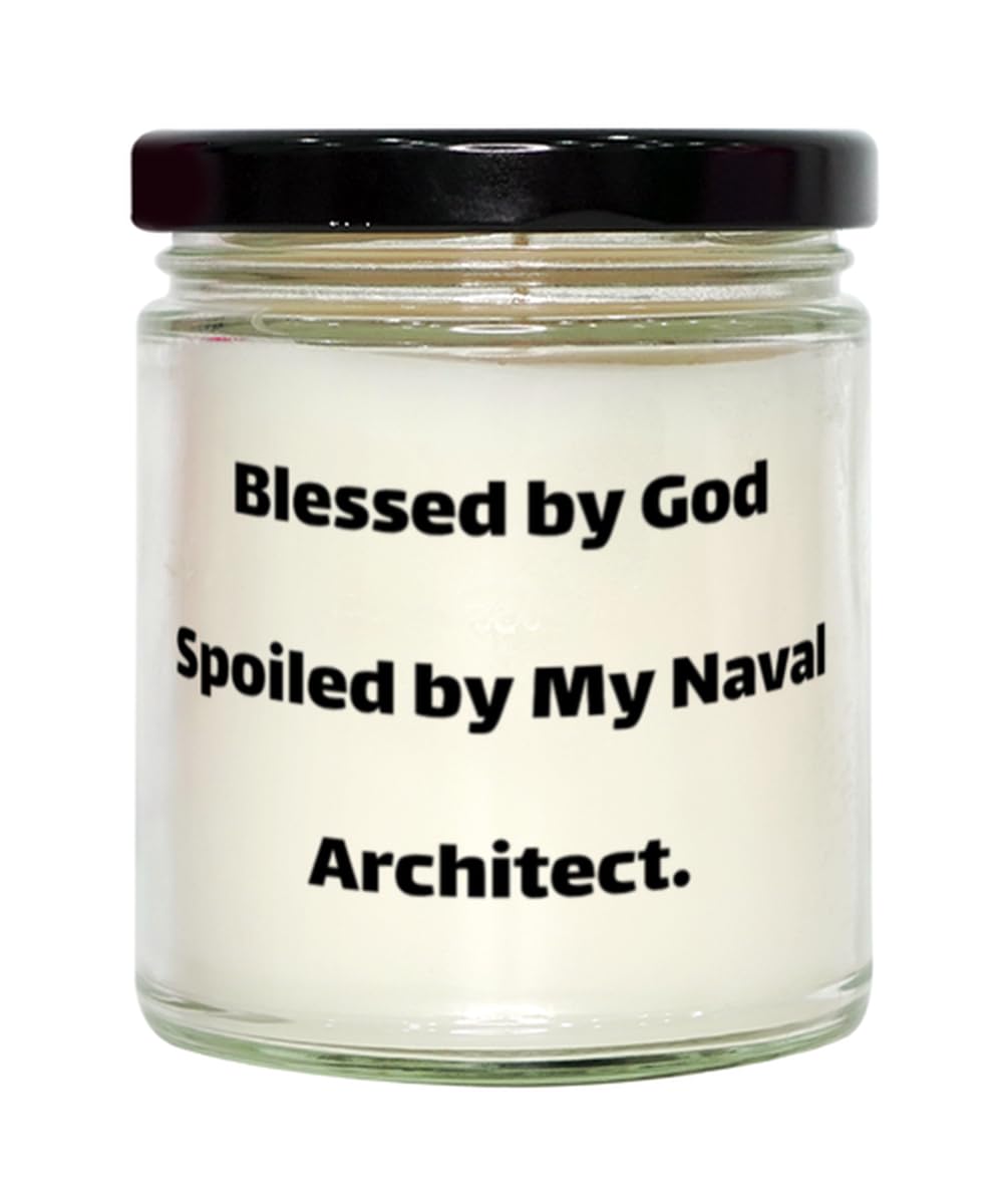 Unique Idea Naval Architect Scent Candle, Blessed by God Spoiled by My Naval Architect, Best for Colleagues from Team Leader, Gift Ideas, Unique Gift Ideas, Best Gift Ideas, Christmas Gift Ideas,