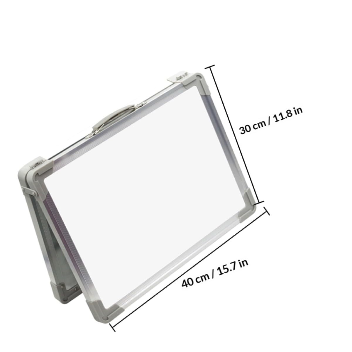 Lavagna Magnetica Bifacciale Pieghevole da Tavolo Bacheca Magnetica Lavagna Bianca Cancellabile a Secco Leggera Portatile per Appunti e Promemoria per Ufficio e Casa