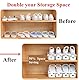 BoYeeBo 10 Stück, verstellbare 4-stufige Schuhfächer, Organizer, Doppeldeck, Schuhregal, Halter für Schuhe, Aufbewahrung, Schrank, Organisation (weiß)