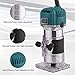 AKYPACH Compact Wood Router, Wood Trimmer Palm Router Tool with 6 Variable Speed 15 pieces 1/4