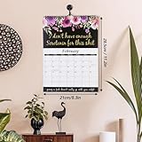 2026 Fu-ck It Wall Calendar for Tired-Ass Women Funny Novelty Monthly Planner Calendar for Home Office Organiser Schedule Management pink - Image 2