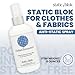 Static Blok Anti-Static Spray for Clothes - Instantly Eliminate Static Cling, Flyaways, and Shocks from Clothes, Fabrics, Linens, Blankets & Rugs- All-Natural Formula - Lasts All Day- 8oz