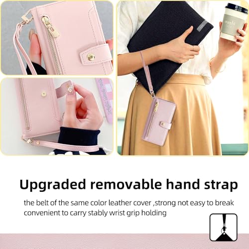 Housse cuir PU premium Xiaomi Redmi Note 10 Pro 4G chic couleur rose - 3