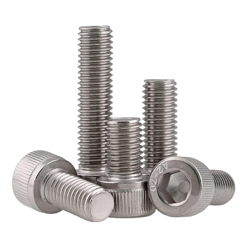 Tornillos de cabeza hexagonal de acero inoxidable 304 autorroscantes de cabeza hexagonal, longitud de 4 a 150 mm, M2, M2.5, M3, M4, M5, M6, M8, M10, M12 (140 mm, M8 (2 unidades)