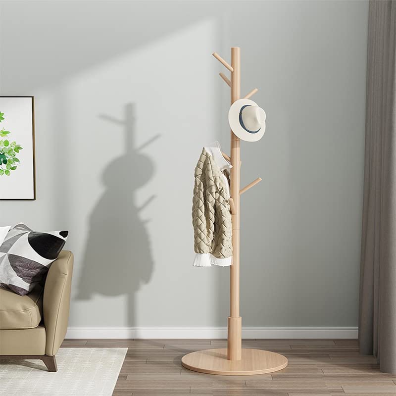 Proste drewno sosnowe wieszak na kurtki wieszaki stojak sypialnia szatnia pionowa półka na podłogę w domu Decor uchwyt do przechowywania wieszak na ubrania ,Wieszak na ubrania(Brown,175*42cm