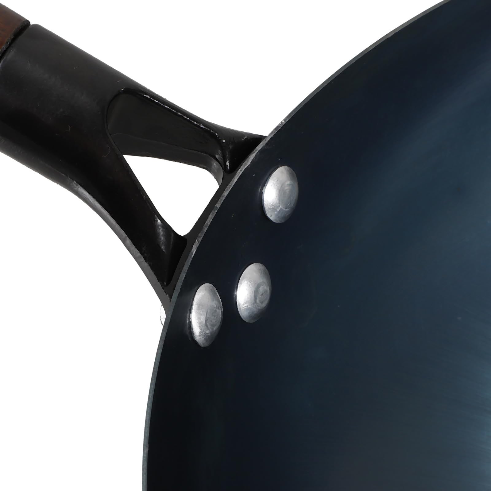 Wok Ferro Antiaderente Fondo Piatto, Padella Cucina Multiuso