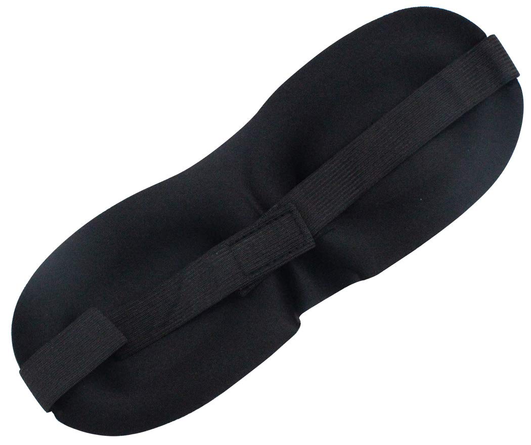 Ranvi Sleep Eye Mask 3PCS, 3D Contour with Magic Sticker for Travel, Black, Purple, Dark Blue