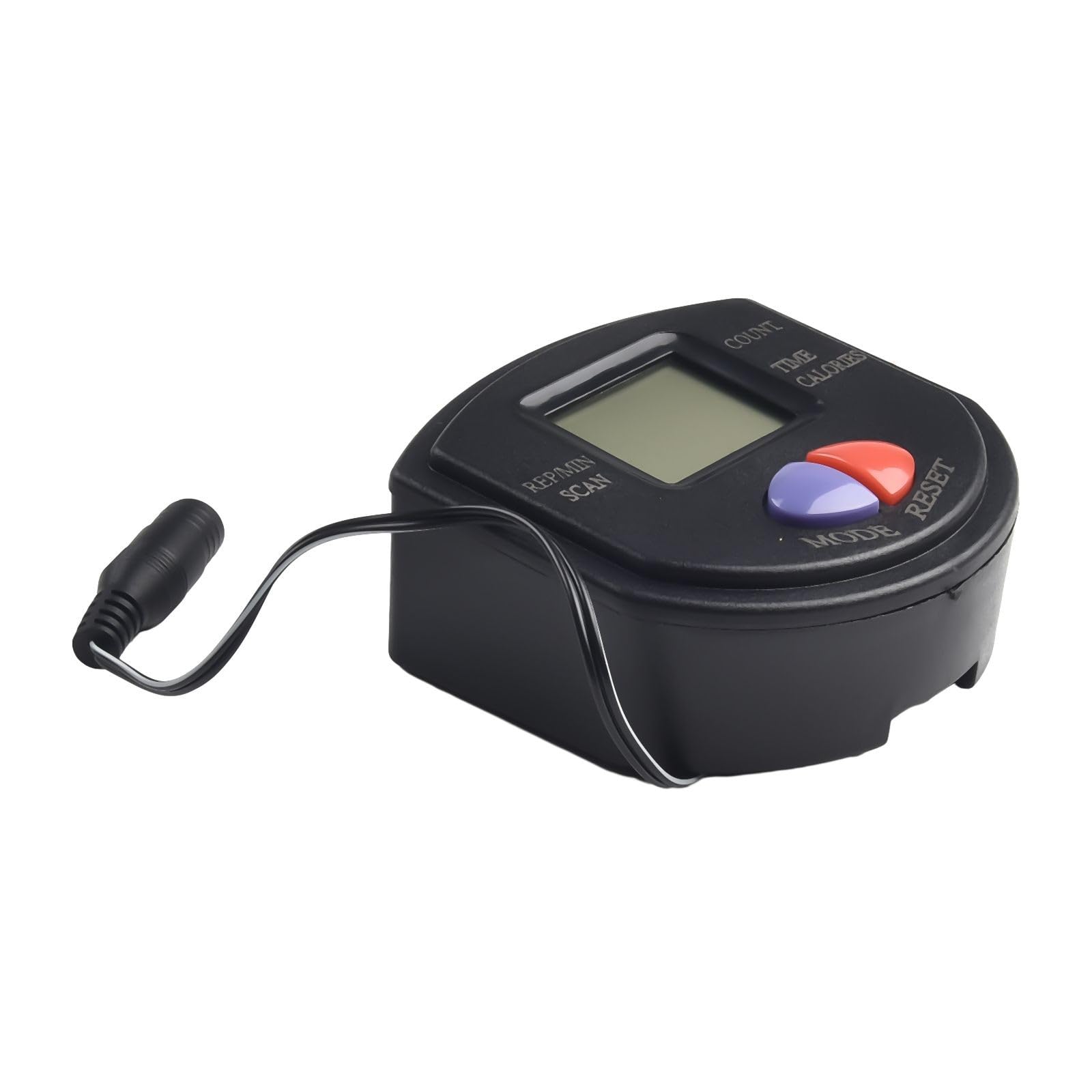 RichVibe Contatore Stepper con display LCD, attrezzatura per il fitness, per cyclette e allenamento della vita, 82 x 82 x 20 mm, nero