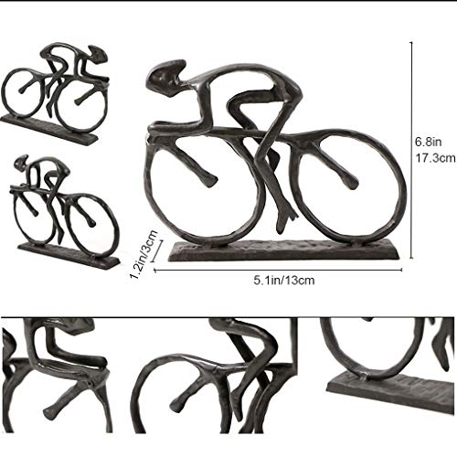 Escultura de Hierro Fundido Decorativa para Entusiastas de Bicicleta miniatura 6