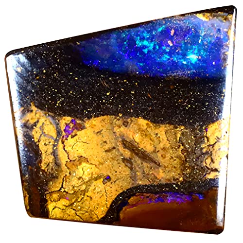 Opale boulder naturelle de Koroit 13.50 ct taillée en forme libre