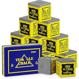 flintronic Billard Chalk, 12PCS Snooker Chalk Billardkreide, Pool Queue Würfel, rutschfeste Pool Queue Kreide, für Home, Bars, Turniere, Spiele (Grau)