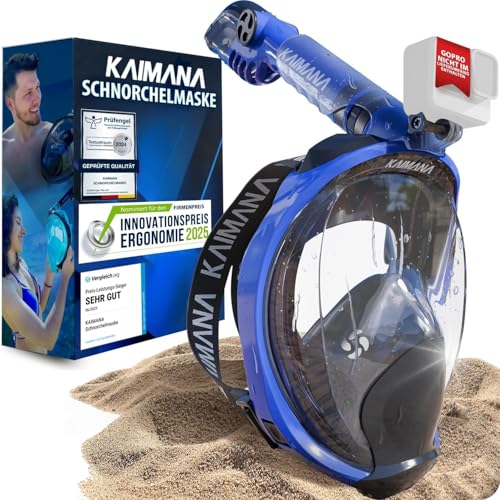 Die Preisgekrönte KAIMANA® Schnorchelmaske für Erwachsene & Kinder -...