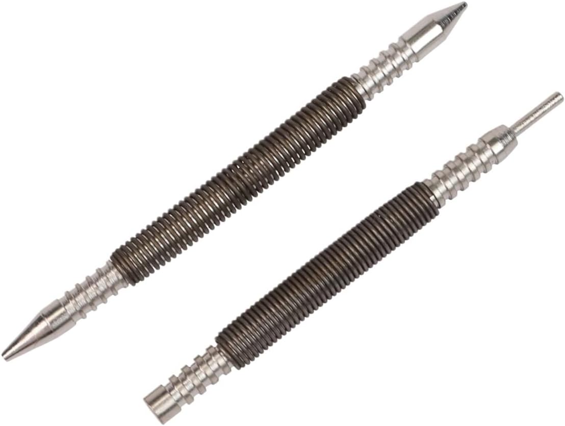 Dual Head Spring Nail Punch 8PCS Dual Head Spring Nail Set Tool 3500-PSI Hinge Pin Nail Remover For Easy Use Hand Tool Replacement Accessories
