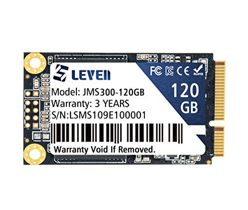 LEVEN mSATA SSD 128GB 120GB 3D NAND TLC SATA III 6 Gb/s, mSATA (30x50.9mm) Internal Solid State Drive - Compatible with Desktop PC Laptop - (JMS300-120GB)