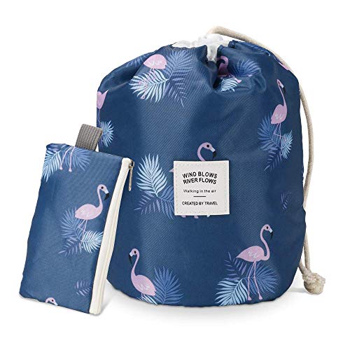 2 PCS Kawaii Makeup Bag Drawstring Makeup Bag Organizer Cute Makeup Bag Small Makeup Bag for Purse Travel Makeup Bag for Women Scrunch Sac Makeup Bag