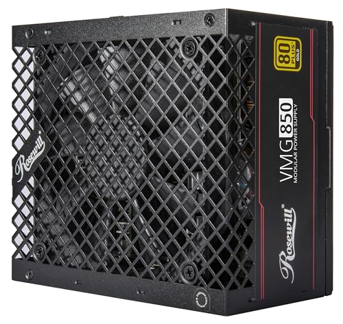 Image of Rosewill VMG 850W 80+ Gold, ATX 3.0 & 3.1 Compatible, Full Modular Low-Noise Power Supply, PCIe 5.1 12V-2x6 Connector, 100% Japanese Electrolytic Capacitor, 120mm FDB Silent Fan - 5 Year Warranty