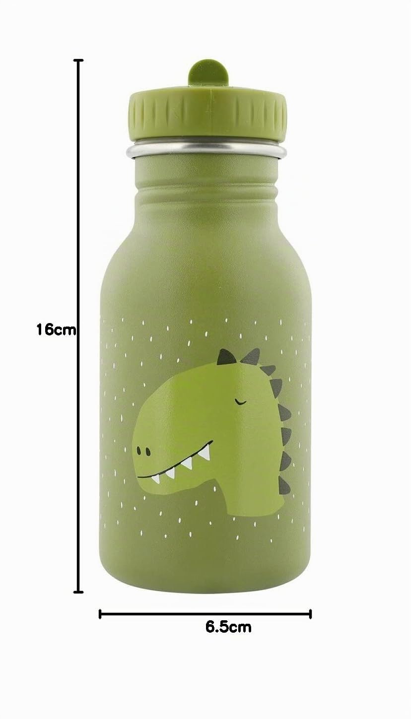 Trixie - Gourde pour Enfants en Acier Inoxydable 350ml - Mr. Dino (Dinosaure)