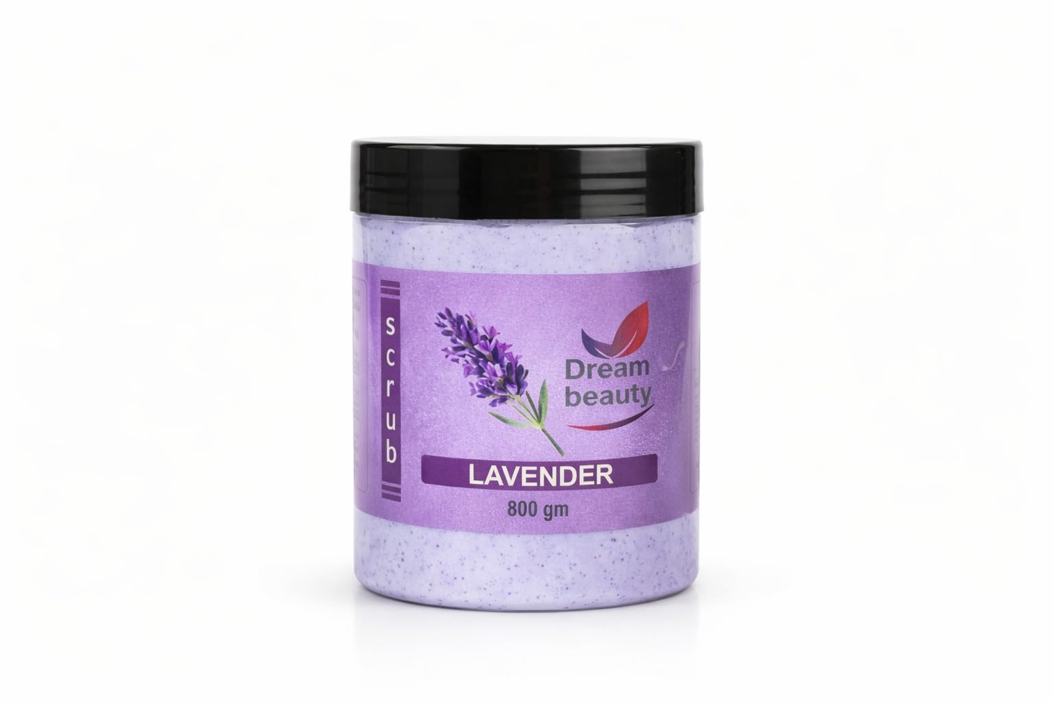 dream beauty lavender body scrub for tan removal & glowing skin - deep exfoliating professional salon pack - 800g