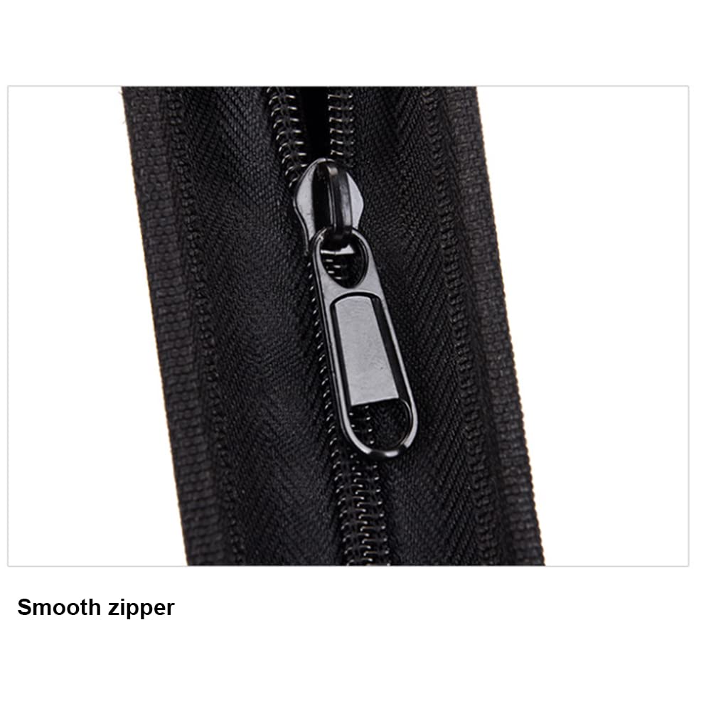 SagaSave Colored Pencil Case 72 Slots Pen Case Organizer with Zipper, for Colored Pencils & Gel Pen, Black - Image 4