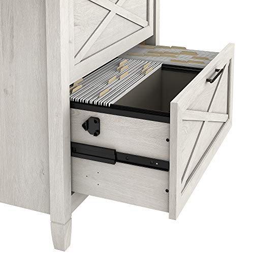 Bush Furniture 2 Drawer Lateral File Cabinet, Linen White Oak #TOP4