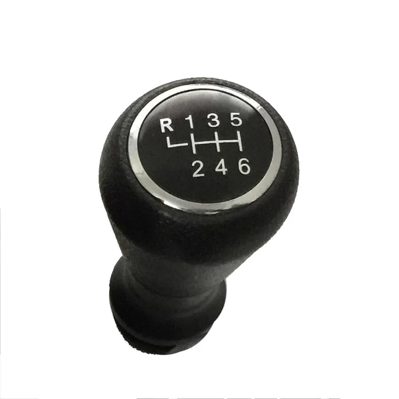 HSUKIHO Car Shift Knob Cover for Peugeot 206 406 Car Shift Gear Knob Lever Gaitor Boot Cover(6 Speed Black knob)
