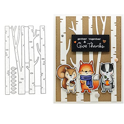 Birch Forest Frame Metal Die Cuts image