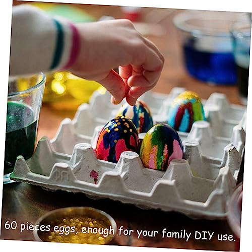 NOLITOY 60 Pçs 2 Simulação De Ressurreição Modelos De Ovos Adoráveis ​​Ovos De Páscoa Realistas Ovos