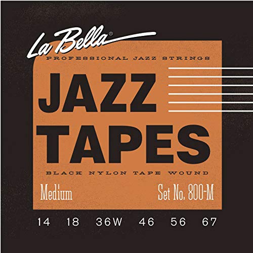 LA BELLA (x) GLM^[ 800M Jazz Tapes Black Nylon Medium 14-67