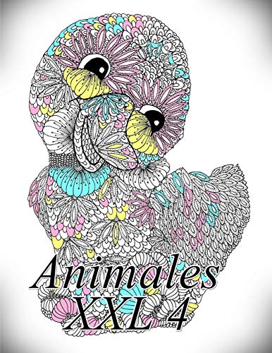 Animales XXL 4: Libro para colorear para adultos y niños (Spanish Edition)