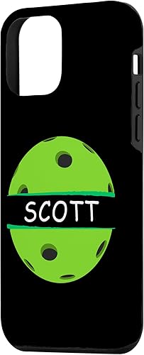 Vista 29 de iPhone 14 Novelty Pickleball Personalized Name Scott Sports Case