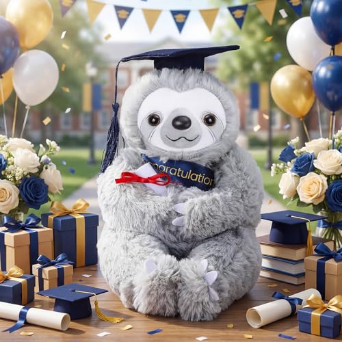 Hollowfly Graduation Plush Bear Gifts,Dark Blue,Sloth by Hollowfly - Used condition - Image 5