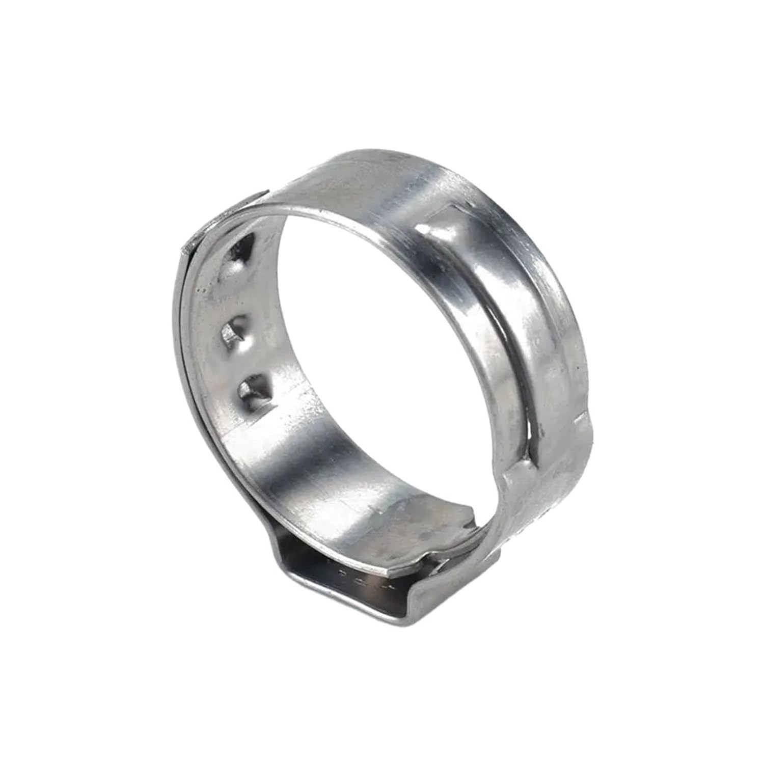 10Pcs Single Ear Stepless Hose Clamp 5.3-31mm 304 Stainless Steel Fuel Tube Water Pipe Fixed Clip Adjustable Spring Clamp(5.3-6.5mm)