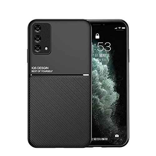 Kepuch Mowen Case Cover Bumper Built-in Metal Plate for Oppo A74 4G/F19 - Black