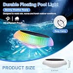 Solar Floating Pool Lights 6.5" Solar Pool Lights RGB - Image 6
