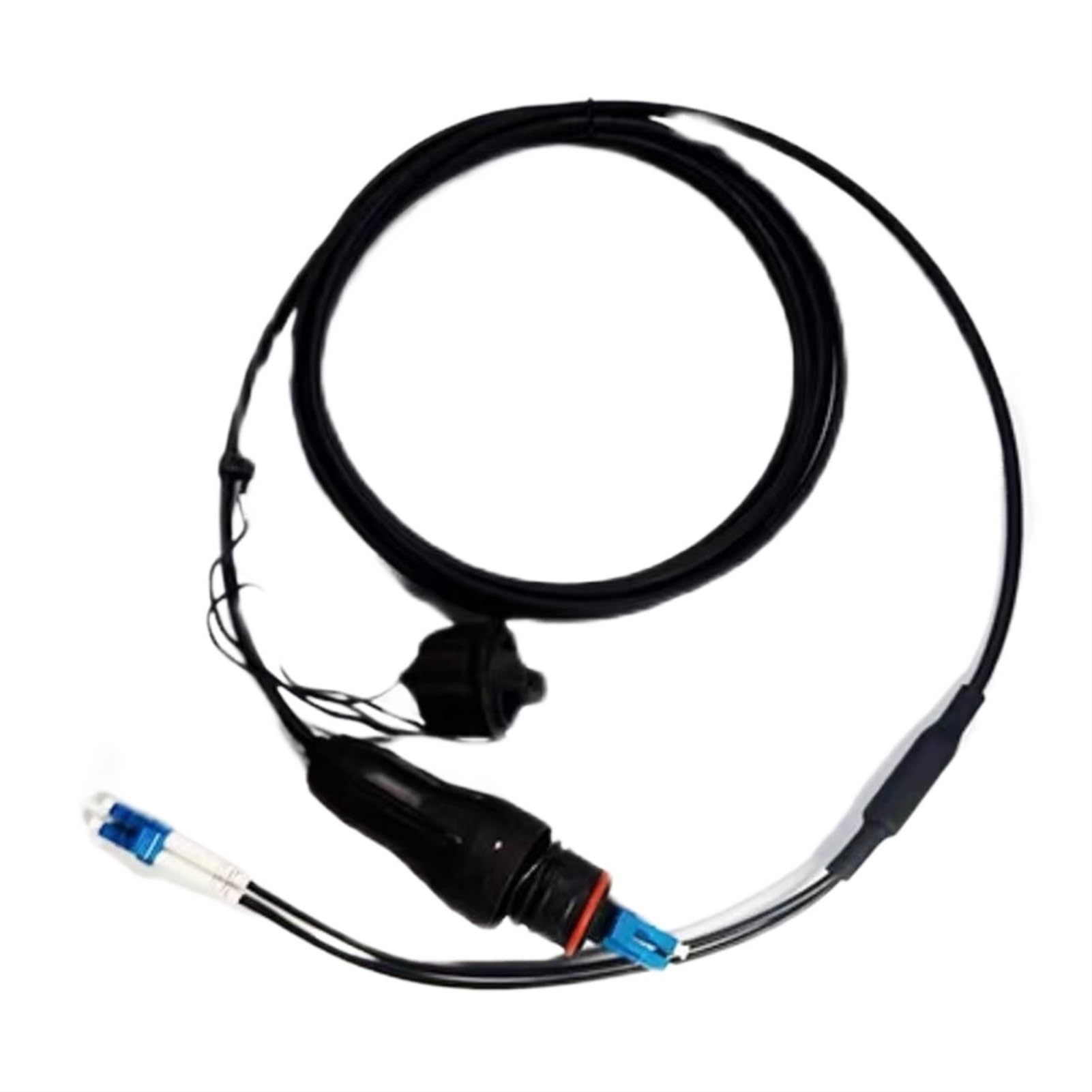 Cordon de raccordement blindé 120 m-300 m 2C Fullax Connecteur étanche LC vers FC SC St Monomode 2 cœurs 5,0 mm Cavalier de Fibre Optique extérieur(300m LC-SC)