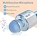 Wireless Bluetooth Karaoke Microphone Machine,Portable Handheld Karaoke Bluetooth Handheld Karaoke Speaker Player Machine for Kids Adults Home KTV Party for Android/Iphone/Ipad/Pc Girl Boy (Blue)