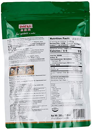 Gold Kili Traditional Kopi O Kosong Coffee 20 X 10G #TOP1