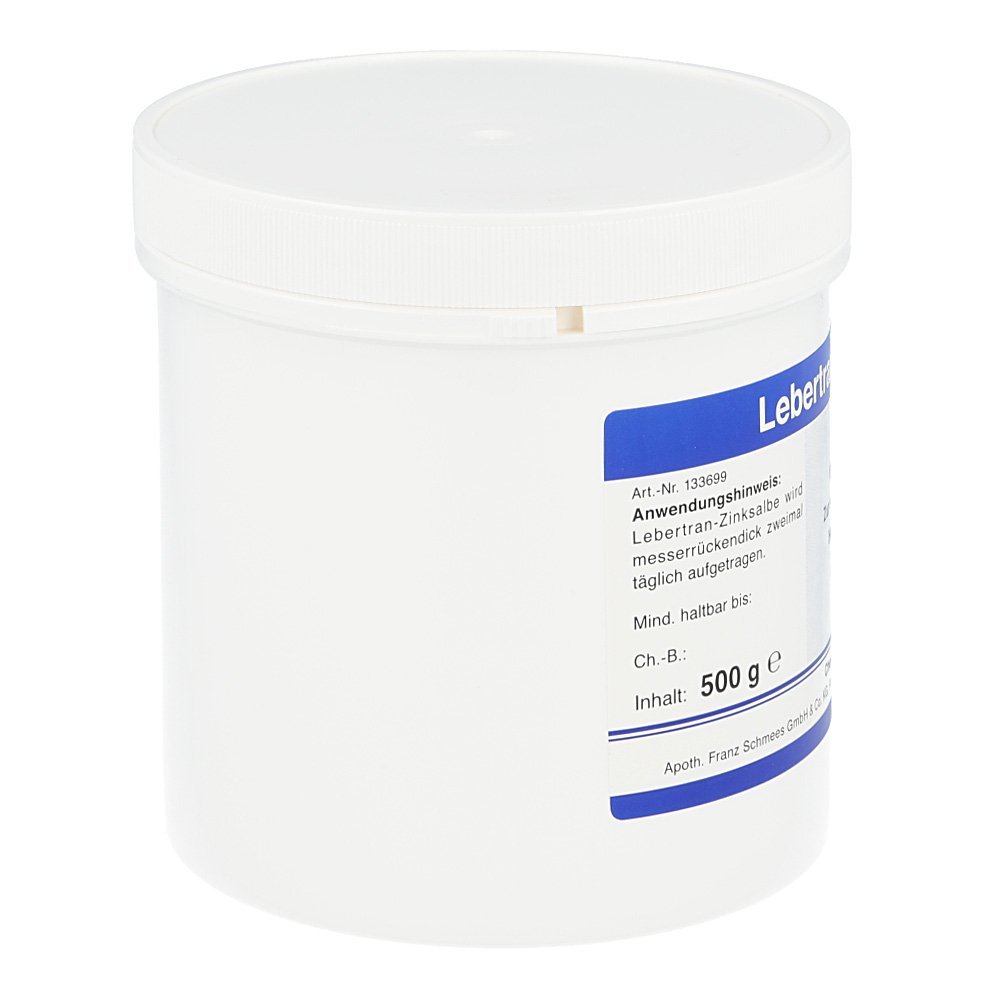 Chemische Fabrik Apoth. Franz Schmees Lebertran-Zinksalbe, 500 g Ungüento