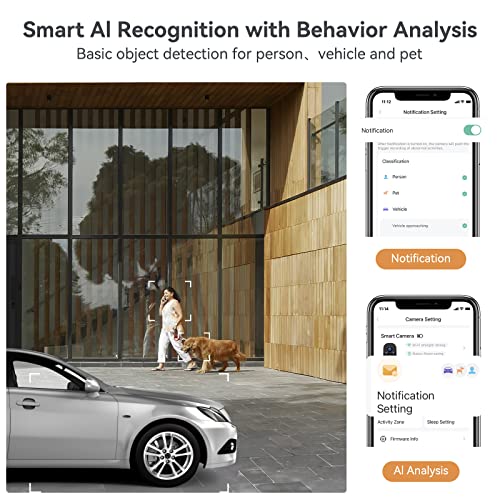 Longplus Wireless Outdoor Security Camera,2 Pack Battery Powered Wireless Security Camera For Home Security, Wireless Wifi Camera With Ai Detection, Color Night Vision,Spotlight,2 Way Audio,Only2.4Ghz #TOP5